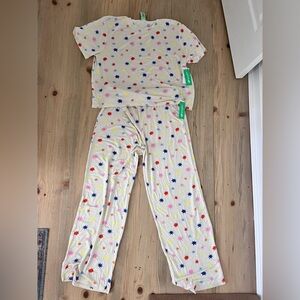 Honeydew two-piece short sleeved PJ set